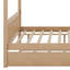 Lit en bois avec couchette-589625155