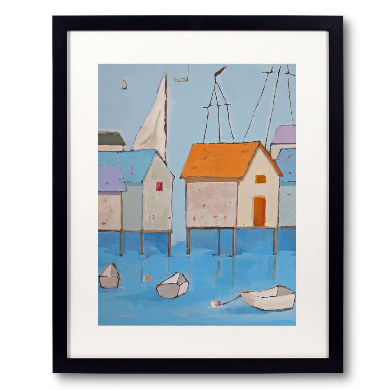 Boat House Row Print by Phyllis Adams, 16" H x 20" W