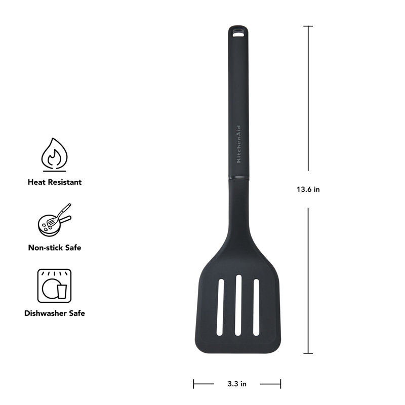 KitchenAid® Slotted Turner, Black