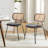 Bedran Vegan Leather Side Chair Dining Chair-519516347