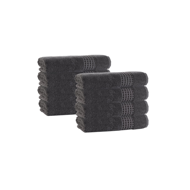 Ensemble de serviettes 8 pièces Selena, Anthracite