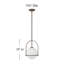 Luminaire suspendu Arie avec abat-jour sphérique-1000846272-1000846284