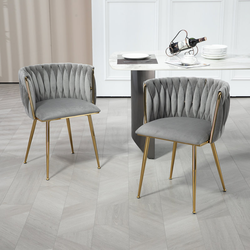 Chaises de salle à manger Landreneau, Gris