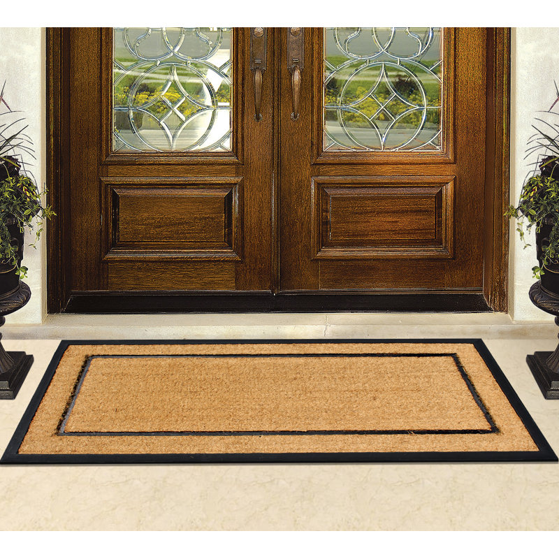 Paillasson 30 po x 60 po, grand tapis d'entrée antidérapant robuste