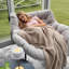 Fauteuil Papasan surdimensionné avec coussin épais, méridienne en rotin pour l'intérieur et l'extérieur