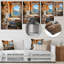 Orange méditerranéen Bath Tranquility 5 - art mural en métal pour salle de bain-101154836
