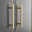 Meuble-lavabo simple 24 po avec comptoir en marbre de Carrare-88582637
