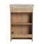 Meuble-lavabo autoportant 23 po avec lavabo et support de rangement, portes à fermeture en douceur