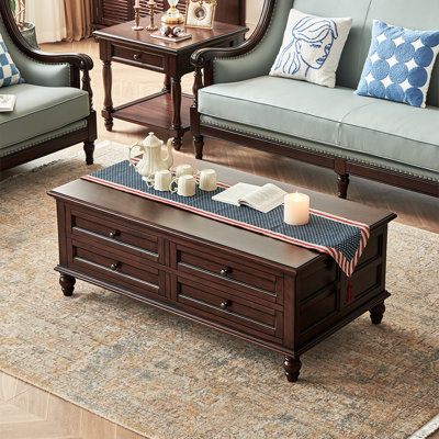 American cherry wood solid wood end table