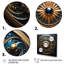 Or et sarcelle, fleurs 3D, phoque antique - Botanicals abstraits, art mural-1431785448-1489178442