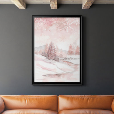 «Blush Winter», reproduction encadrée de qualité supérieure - prête à être accrochée