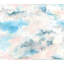 Adhésif mural bleu Nimbus