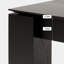 Bureau rectangulaire en chêne noir multifonctionnel-129105188