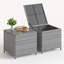  Table d'appoint carrée en rotin avec rangement Alexandia-851974920
