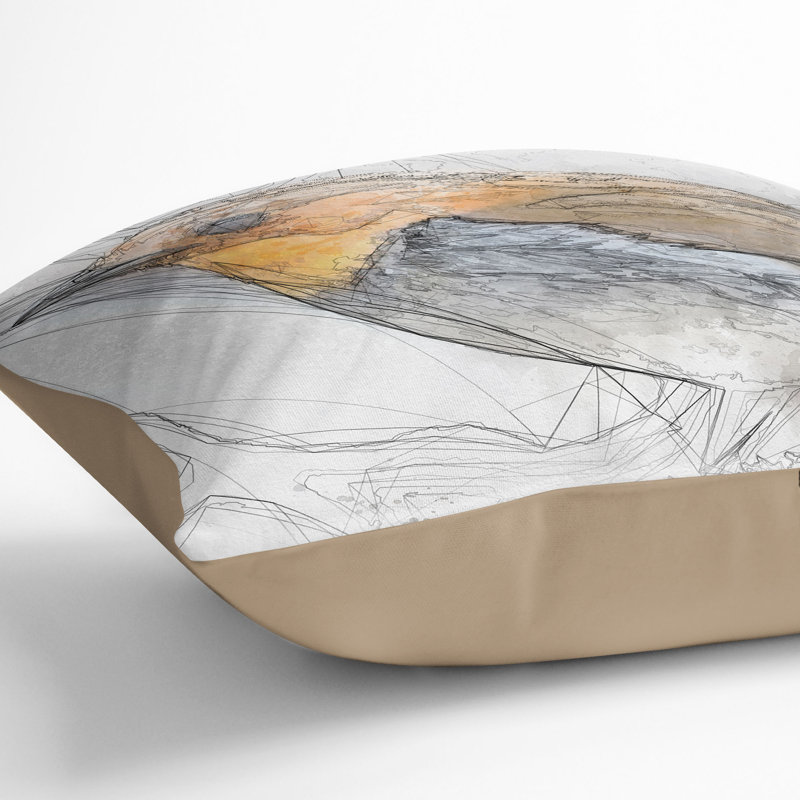 Square Throw Cushion, Stone, 55cm H x 55cm W x 20cm D