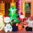 Weather Resistant Staked Christmas Santa Claus and Presents Inflatable Outdoor Decoration