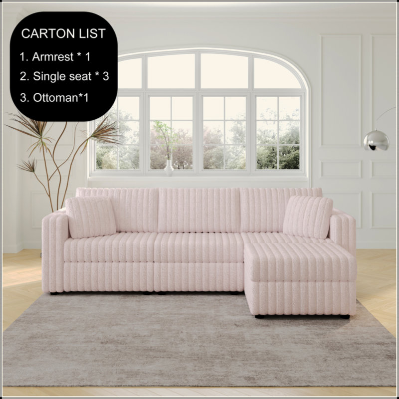 Canapé 106,3 po pour 3 personnes. Assorti au repose-pieds de 30,7 po avec relevage hydraulique. Confortable et élégant. Pour la chambre à coucher