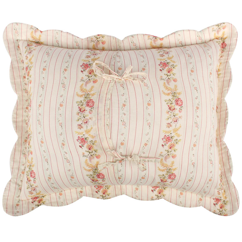 Greenland Home Fasions Antique Rose Blue Standard Sham, 20x26, Standard