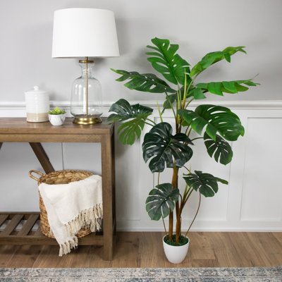 51'' Faux Monstera Plant Plant in Pot