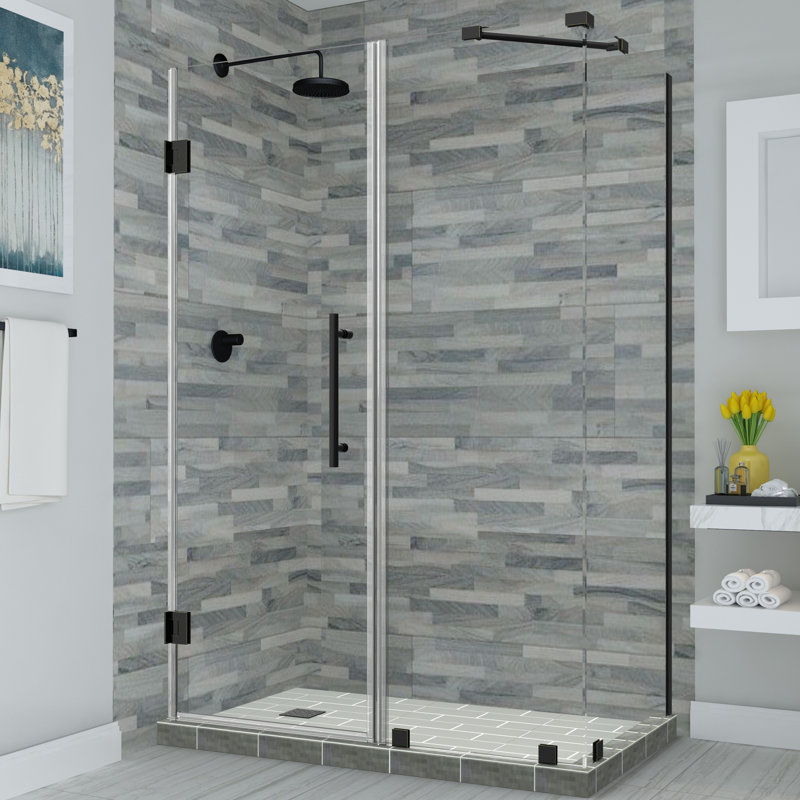 Cabine de douche rectangulaire à charnière 30" x 72" Bromley
