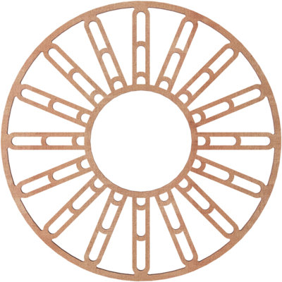 Médaillon de plafond en bois Hale