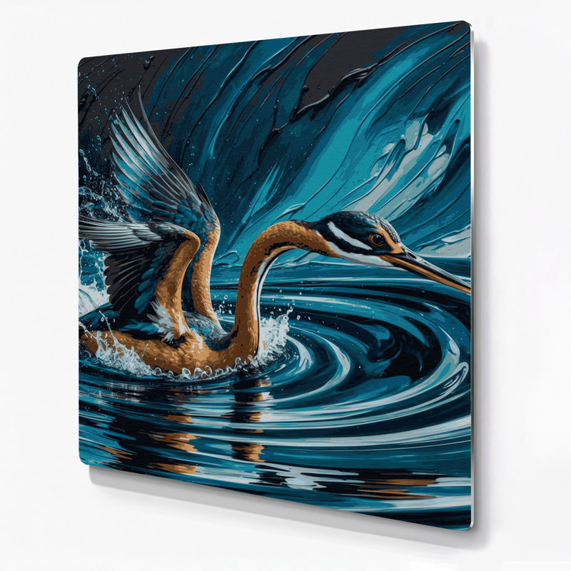 Art mural gris en faune sauvage, H 16 po x l 16 po