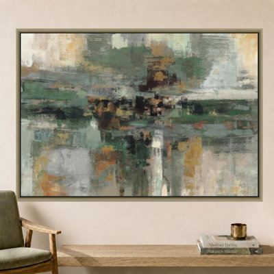 «Morning Fjord Rifle Green» par Silvia Vassileva - impression sur toile
