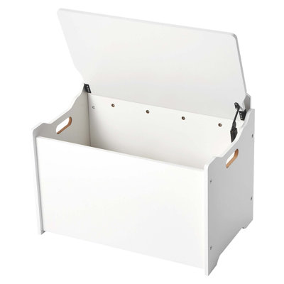 Banc de rangement en bois pour enfants avec dossier, coffre à jouets de grande capacité, conception à charnière sécuritaire pour salle de jeux et salon