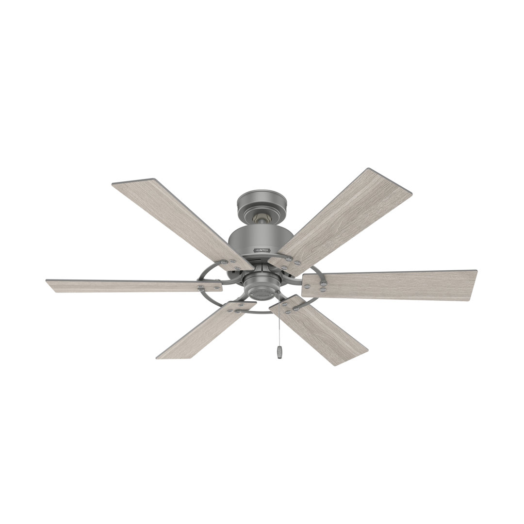 Gilrock 52" 6 - Blade Ceiling Fan with Pull Chains Hunter Fan