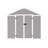 Campcraft 8*10Ft Resin Storage Shed, High Quality Pp Material, Strong Structure, Waterproof, Rust And UV Proof, Large Storage Space, 12Mm Thick Pp Board, HD Window Lighting-113717623