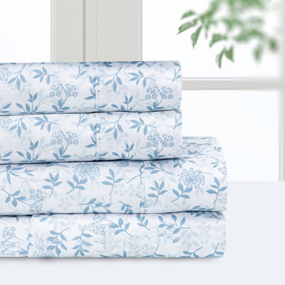 Ensemble de draps Pointehaven en microfibre douce et profonde, à poches profondes