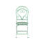 Bistro Set ALBINIA Metal Burgundy-427259879