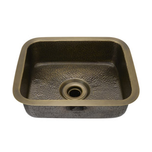 Évier de cuisine en métal sculpté L 14 po x l 11 po