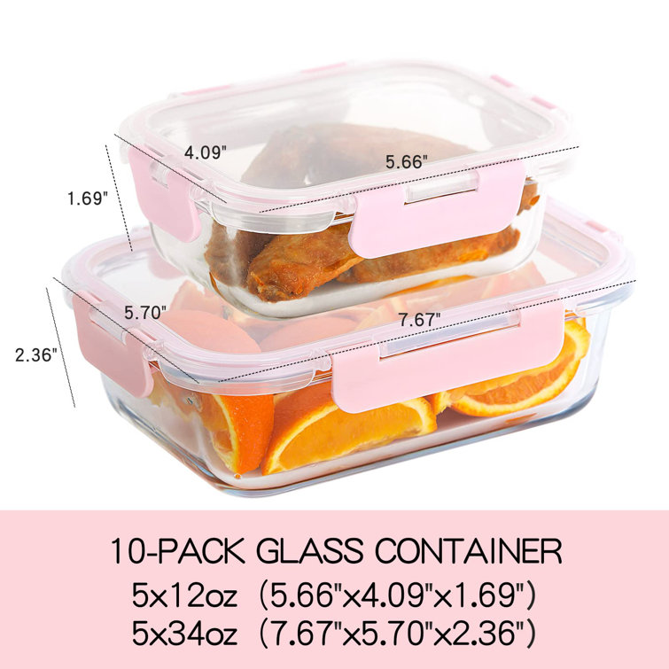 Prep & Savour Delando 10 Container Food Storage Set