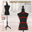 Mannequin Torso Manikin Dress Form 49-67 pouces à hauteur ajustable pour femme