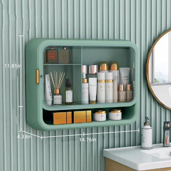 Crathie Cosmetic Makeup Organizer Mercer41 Finish: Green