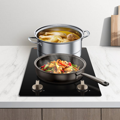 3500W 2 Burner Induction Cooktop Electric Countertop Burner Knob Control