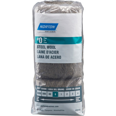 Norton 68115 Steel Wool 0 Fine (12Pk)