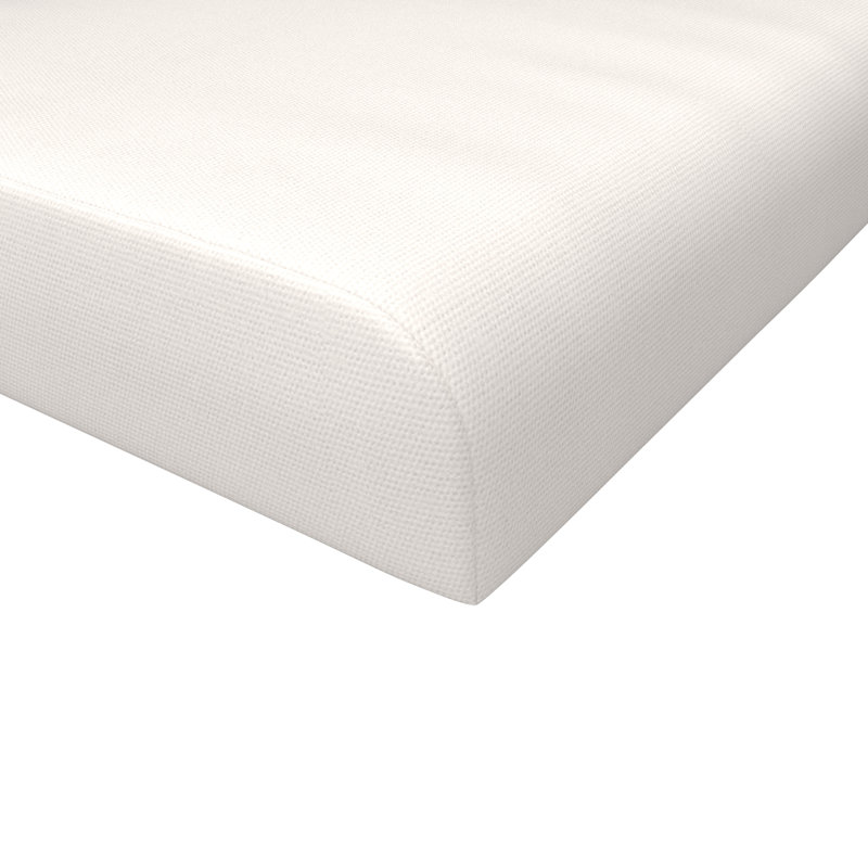 Coussin de repose-pieds d'extérieur Sunbrella®, Toile Sunbrella® naturel, H 4 po x l 22 po x P 20 po