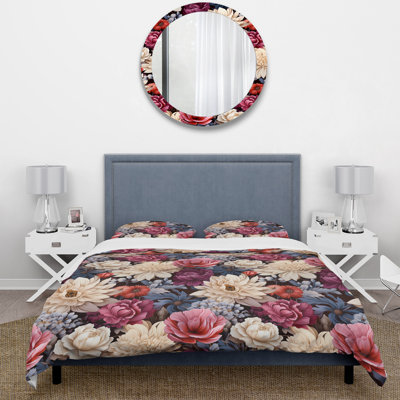 Literie Renaissance IV pivoines rouges
