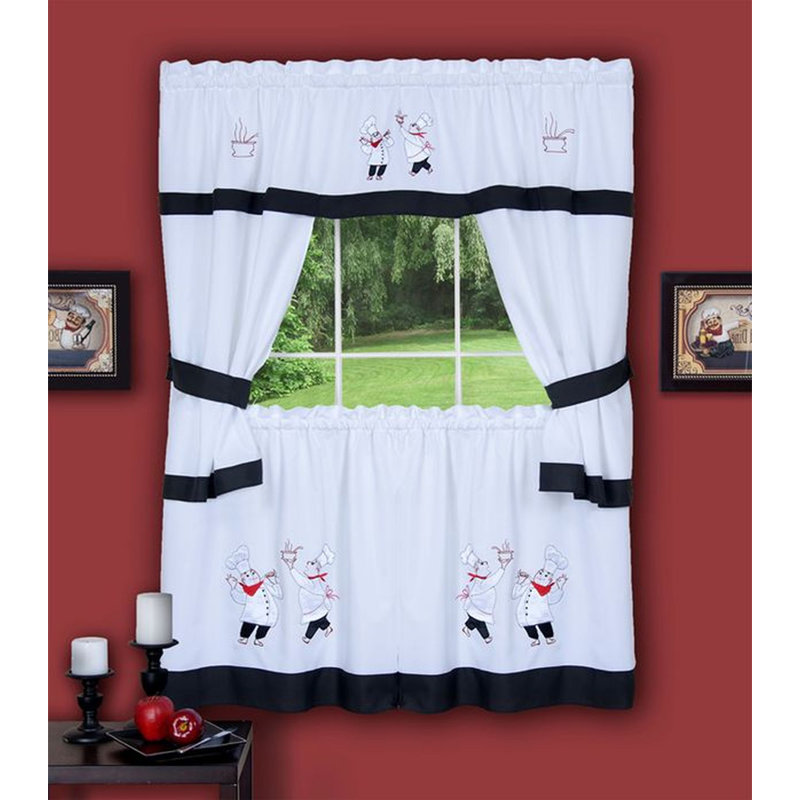 Rideau de cuisine Annyssa, l 58 po x L 36 po