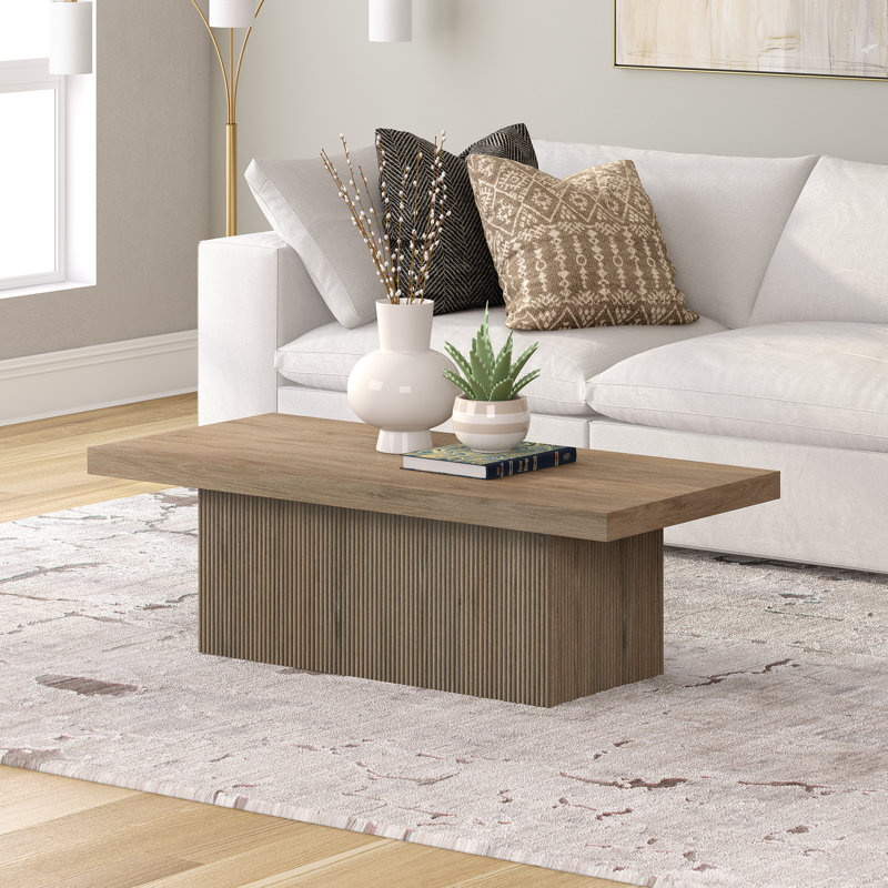 Aulbree Solid Coffee Table, Beige