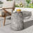 Outdoor Cleme Carved Side Table, Brown-1548873748