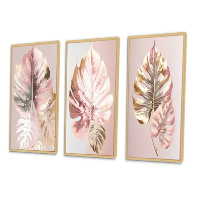 «Feuille II», 3 pièces sur toile