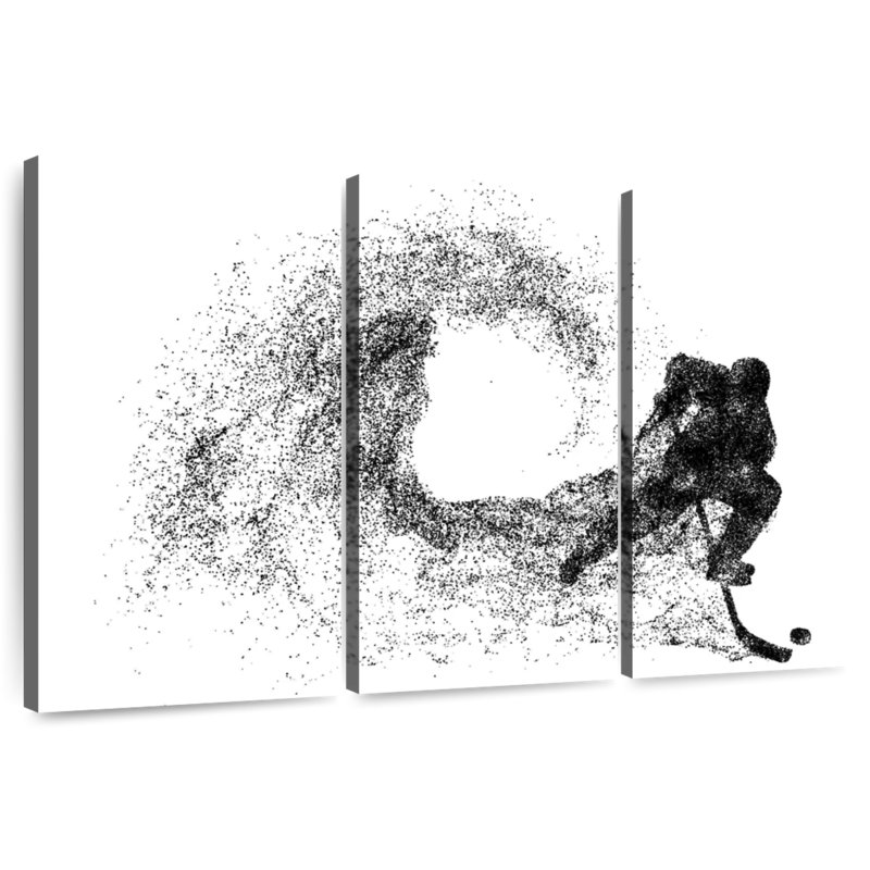 Particules de joueur de hockey Sireci, H 42 po x l 65 po