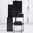 29.2" Small Space Left Bedside Cabinet Vanity Table + Cushioned Stool, Extra Large Right Sliding Mirror, Multi Layer High Capacity Storage, Practical Fashionable Dresser, Suitable For Small Space-411999612