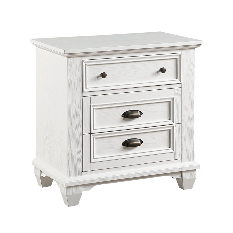Table de chevet à deux tiroirs 1pc
