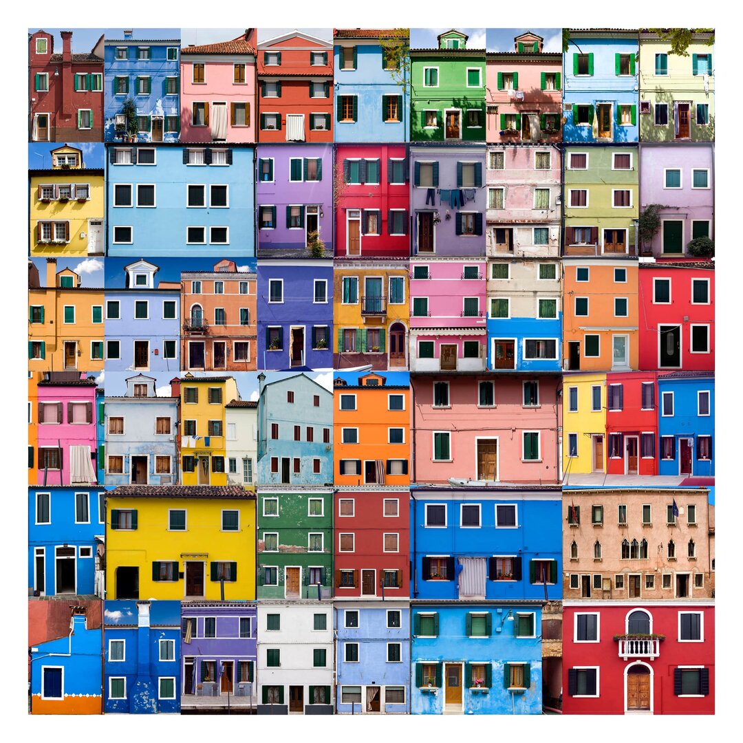 Strukturierte Tapete Venetian Houses 3,36 m x 336 cm