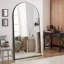 Miroir pleine grandeur surdimensionné et arqué en bois-354649892-354649893