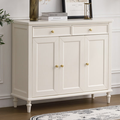 White Solid + Manufactured Wood Shoe Storage Bench